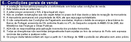 Condi��es gerais de venda - Click para voltar ao inicio